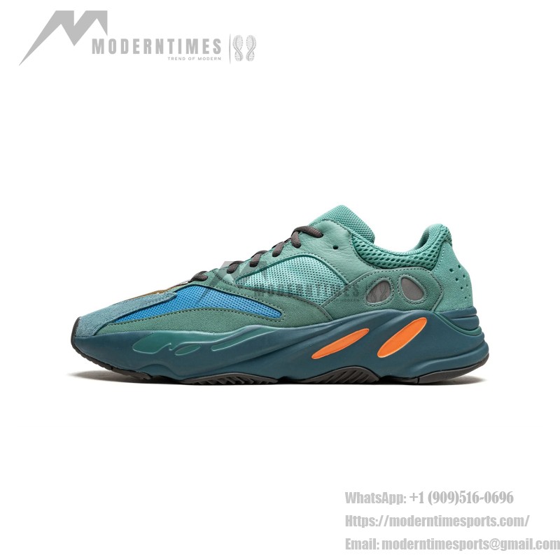 Adidas Yeezy Boost 700 "Fade Azure" GZ2002 - スタイリッシュで快適なスニーカー Adidas Yeezy Boost 700 "Fade Azure" GZ2002 メンズスニーカー - ターコイズ、ブルー、オレンジ