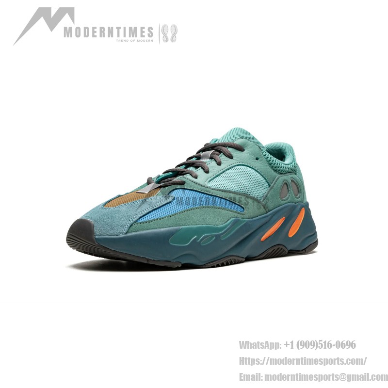 Adidas Yeezy Boost 700 "Fade Azure" GZ2002 - スタイリッシュで快適なスニーカー Adidas Yeezy Boost 700 "Fade Azure" GZ2002 メンズスニーカー - ターコイズ、ブルー、オレンジ