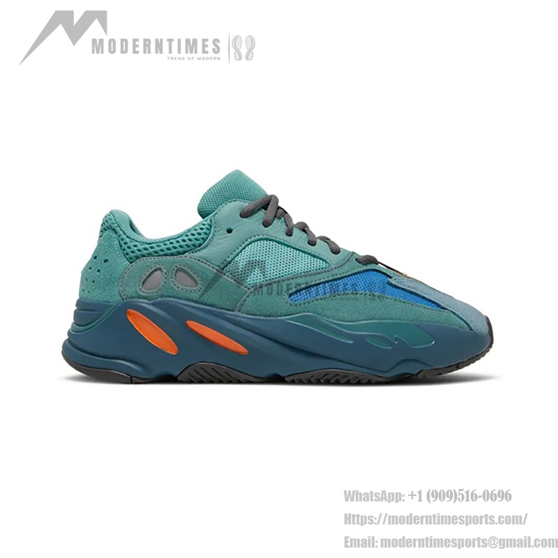 Adidas Yeezy Boost 700 "Fade Azure" GZ2002 - スタイリッシュで快適なスニーカー Adidas Yeezy Boost 700 "Fade Azure" GZ2002 メンズスニーカー - ターコイズ、ブルー、オレンジ