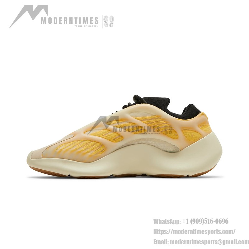アディダス Yeezy 700 V3 Safflower G54853 - 鮮やかなストリートスニーカー アディダス Yeezy 700 V3 Safflower G54853 - 鮮やかな黄色のデザインと軽量な快適性