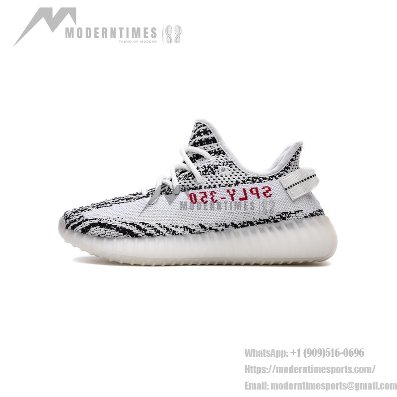 アディダス Yeezy Boost 350 V2 'Zebra' - アイコニックなホワイト/ブラックストライプスニーカー アディダス Yeezy Boost 350 V2 'Zebra' ホワイト/ブラック - メンズファッションスニーカー