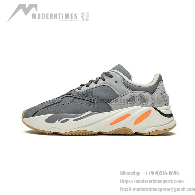 Adidas Yeezy Boost 700 Magnet FV9922 - Stylish Grey Sneaker Adidas Yeezy Boost 700 Magnet FV9922 - Premium Grey Design with Orange Accents