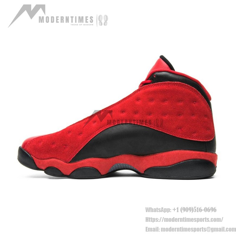 Air Jordan 13 Retro "Black Red" DJ5982-602 - 大胆なレッドとブラックのデザイン Air Jordan 13 Retro "Black Red" DJ5982-602 - レッドスエードとブラックレザーのスニーカー