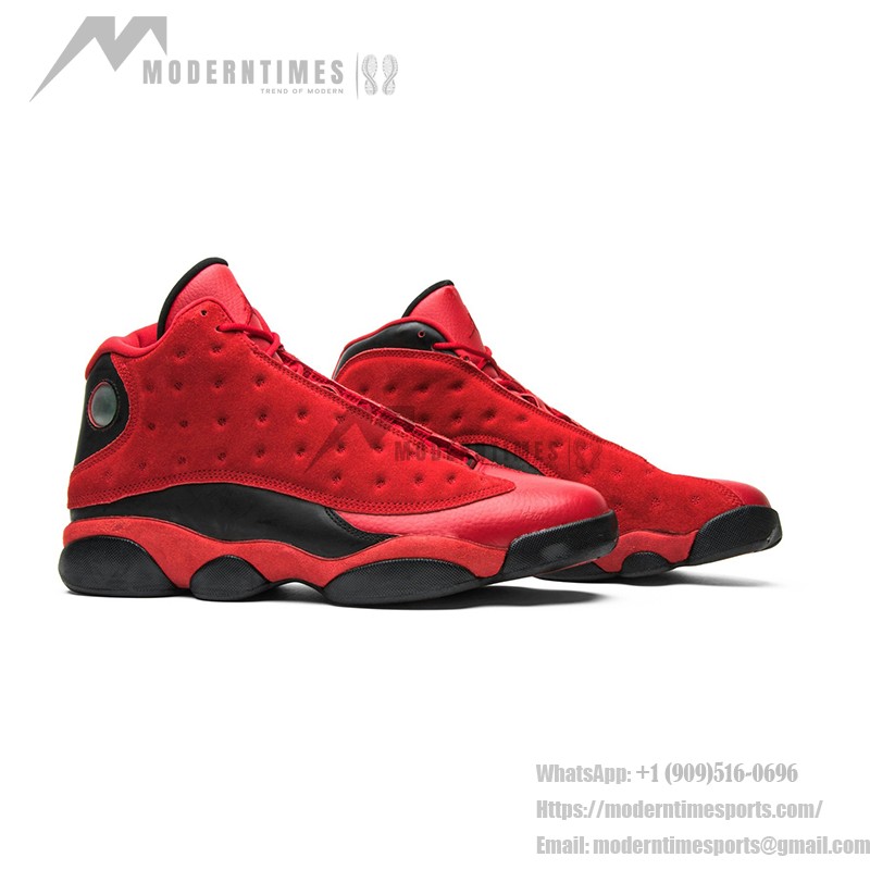 Air Jordan 13 Retro "Black Red" DJ5982-602 - 大胆なレッドとブラックのデザイン Air Jordan 13 Retro "Black Red" DJ5982-602 - レッドスエードとブラックレザーのスニーカー