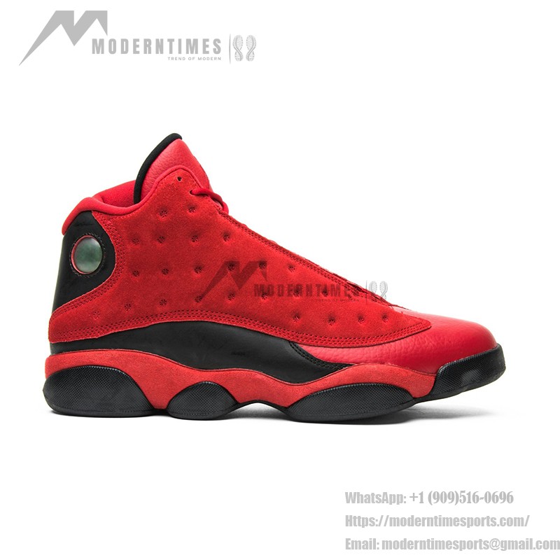 Air Jordan 13 Retro "Black Red" DJ5982-602 - 大胆なレッドとブラックのデザイン Air Jordan 13 Retro "Black Red" DJ5982-602 - レッドスエードとブラックレザーのスニーカー