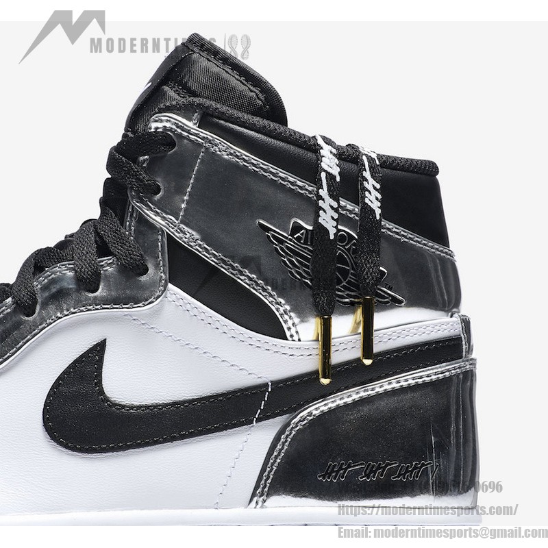 エア ジョーダン 1 ハイ OG 'Pass The Torch' Kawhi Leonard AQ7476-016 - 反射シルバーとブラックのデザイン 反射シルバーとブラックのアクセントが特徴のエア ジョーダン 1 ハイ OG 'Pass The Torch' Kawhi Leonard AQ7476-016