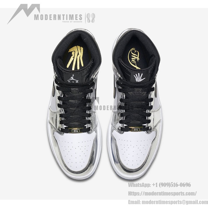 エア ジョーダン 1 ハイ OG 'Pass The Torch' Kawhi Leonard AQ7476-016 - 反射シルバーとブラックのデザイン 反射シルバーとブラックのアクセントが特徴のエア ジョーダン 1 ハイ OG 'Pass The Torch' Kawhi Leonard AQ7476-016