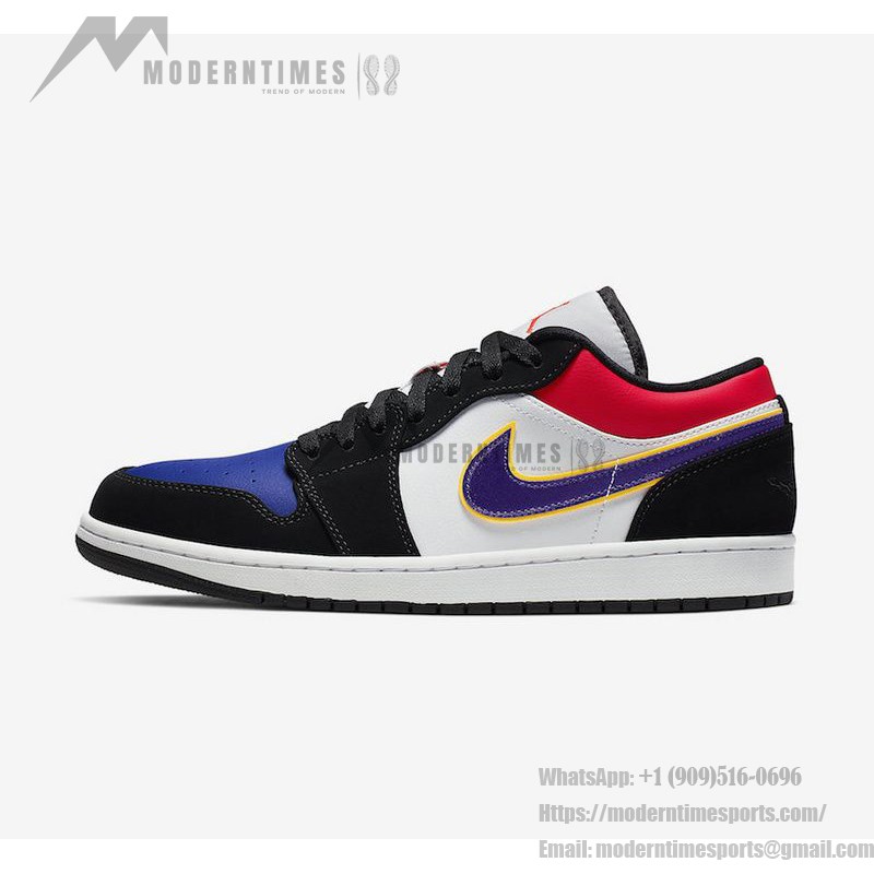 Air Jordan 1 Low CJ9216-051 - Sleek Black Low-Top Sneaker Air Jordan 1 Low CJ9216-051 - Sleek Black Low-Top Sneaker with Grey & White Accents