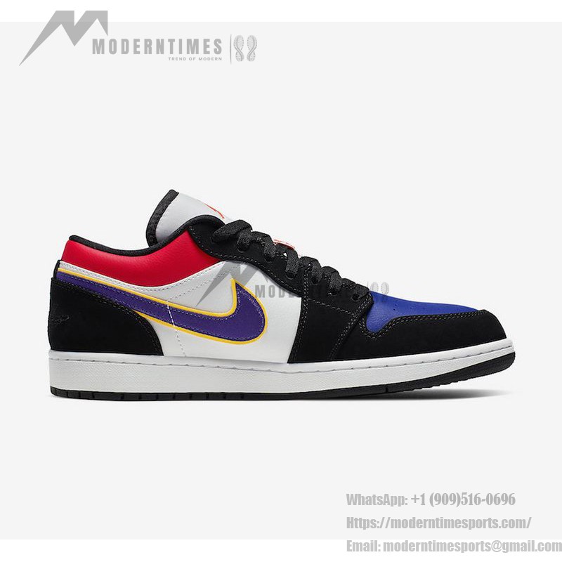 Air Jordan 1 Low CJ9216-051 - Sleek Black Low-Top Sneaker Air Jordan 1 Low CJ9216-051 - Sleek Black Low-Top Sneaker with Grey & White Accents