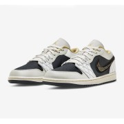 クラシックなブラック Air Jordan 1 Low DV1762-001 | スタイリッシュで耐久性のある高級ローカットスニーカー