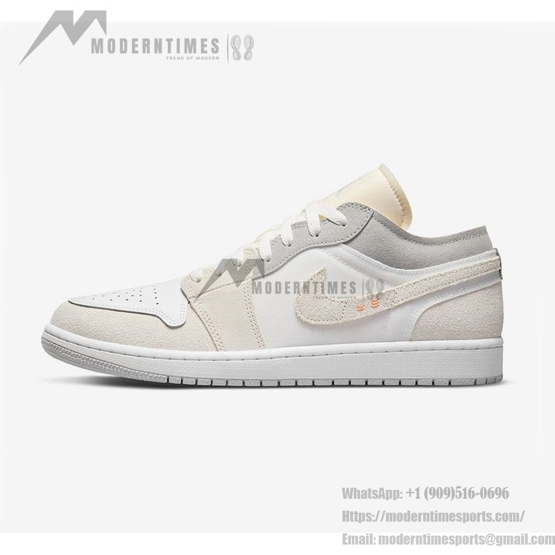 Air Jordan 1 Low Craft “Inside Out” DN1635-100 ホワイト/リバースデザイン スニーカー Air Jordan 1 Low Craft “Inside Out” DN1635-100 ホワイト/リバースデザイン スニーカー ローカットスタイル
