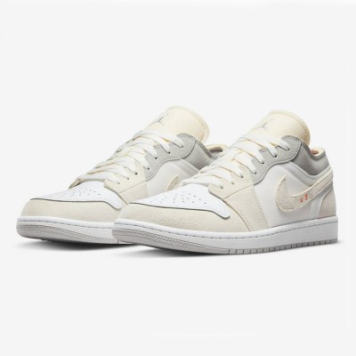 Air Jordan 1 Low Craft “Inside Out” DN1635-100 ホワイト/リバースデザイン スニーカー | 革新的で前衛的なローカットスタイル | 独自の快適さとスタイル