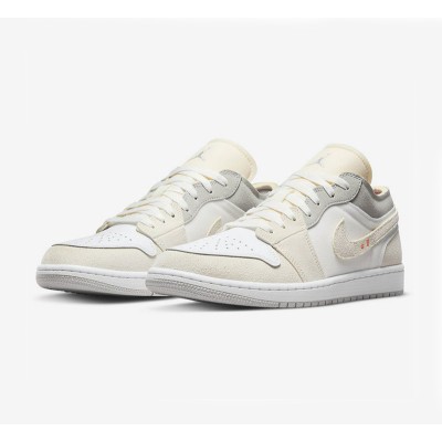Air Jordan 1 Low Craft “Inside Out” DN1635-100 ホワイト/リバースデザイン スニーカー | 革新的で前衛的なローカットスタイル | 独自の快適さとスタイル