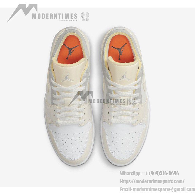Air Jordan 1 Low Craft “Inside Out” DN1635-100 ホワイト/リバースデザイン スニーカー Air Jordan 1 Low Craft “Inside Out” DN1635-100 ホワイト/リバースデザイン スニーカー ローカットスタイル