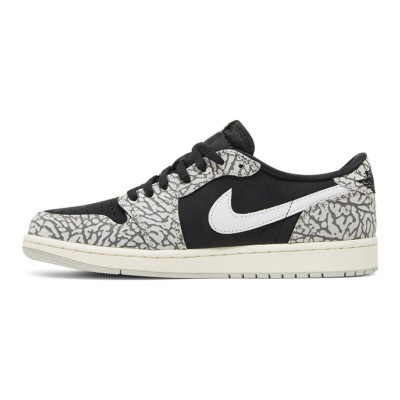 クラシックなブラックとグレーの Air Jordan 1 Low OG “Black Cement” CZ0790-001 | 独特なテクスチャーとスタイルの完璧な融合