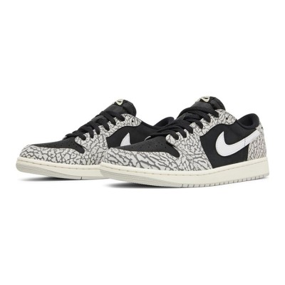 クラシックなブラックとグレーの Air Jordan 1 Low OG “Black Cement” CZ0790-001 | 独特なテクスチャーとスタイルの完璧な融合