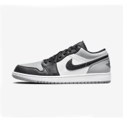 New Release! Air Jordan 1 Low 'Shadow Toe' 553558-052 - Timeless Black & Grey Classic