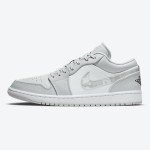 クラシックな白と青のAir Jordan 1 Low DC9036-100スニーカー