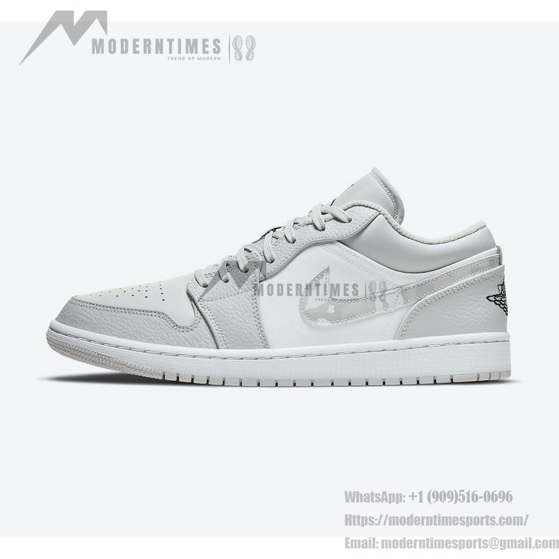 クラシックな白と青のAir Jordan 1 Low DC9036-100スニーカー