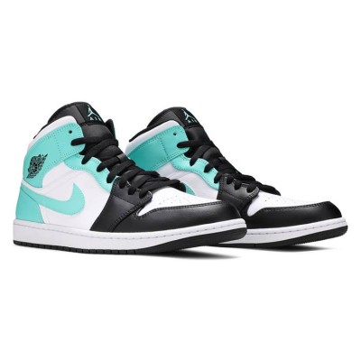 Air Jordan 1 Mid “Tropical Twist” 554724-132 – Vibrant Teal and Coral High-Top Sneakers with Tropical Flair