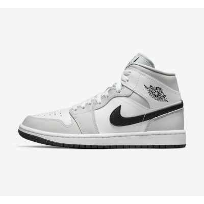 Air Jordan 1 Mid BQ6472 -15 Sleek Black and White Colorway - Versatile & Stylish Basketball Sneakers