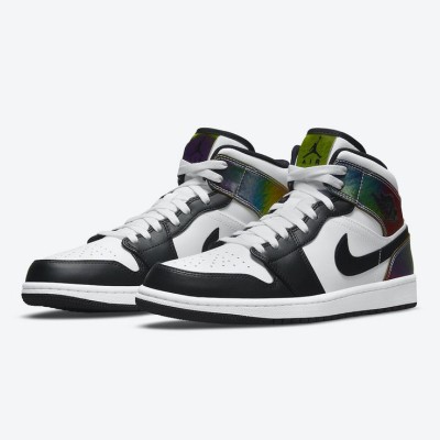 Air Jordan 1 Mid DM7802-100 - Classic White Leather Sneakers | Modern Fashion Design | High Comfort