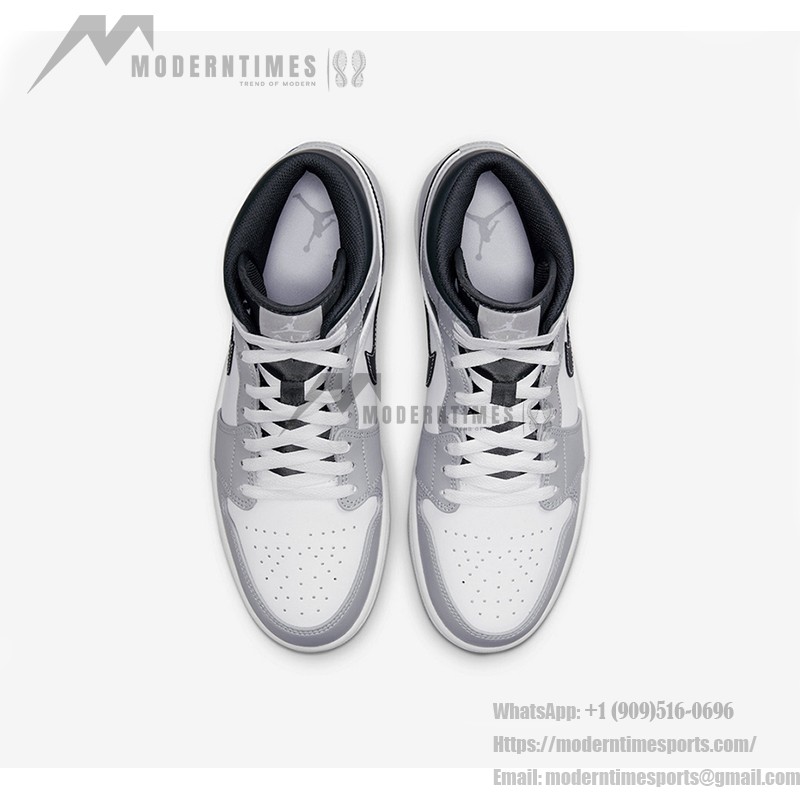Air Jordan 1 Mid “Light Smoke Grey” 554724-078 – Stylish Light Grey High-Top Sneakers Air Jordan 1 Mid “Light Smoke Grey” 554724-078 High-Top Sneakers