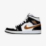 Air Jordan 1 Mid グレーと白のスニーカー グレーと白の配色のAir Jordan 1 Mid - スタイリッシュなハイパフォーマンスバスケットボールスニーカー