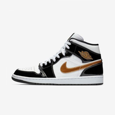 Air Jordan 1 Mid グレーと白の配色 スタイリッシュなハイパフォーマンスバスケットボールスニーカー 852542-007 - クラシックなデザインと快適さの完璧な融合