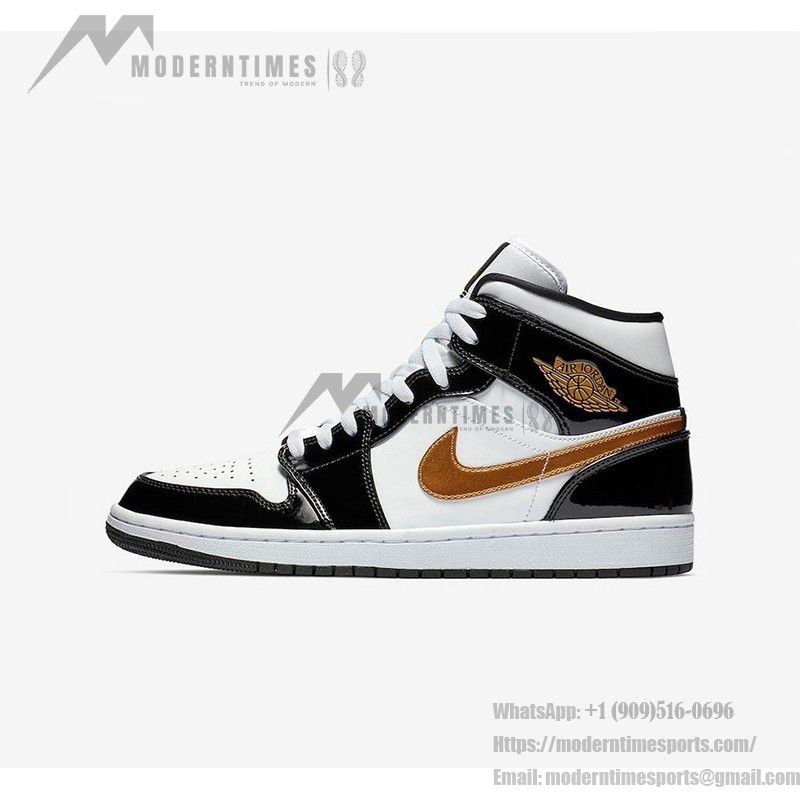 Air Jordan 1 Mid グレーと白のスニーカー グレーと白の配色のAir Jordan 1 Mid - スタイリッシュなハイパフォーマンスバスケットボールスニーカー