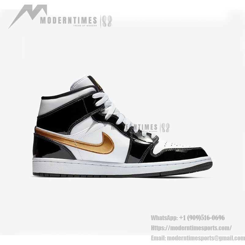 Air Jordan 1 Mid グレーと白のスニーカー グレーと白の配色のAir Jordan 1 Mid - スタイリッシュなハイパフォーマンスバスケットボールスニーカー
