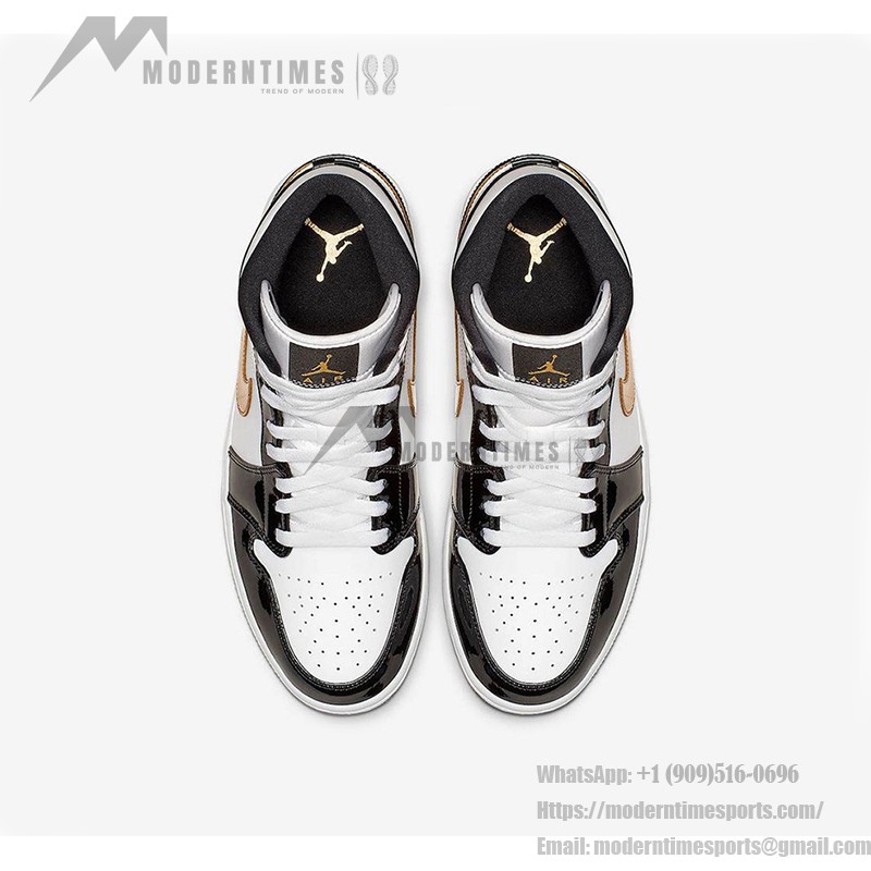 Air Jordan 1 Mid グレーと白のスニーカー グレーと白の配色のAir Jordan 1 Mid - スタイリッシュなハイパフォーマンスバスケットボールスニーカー