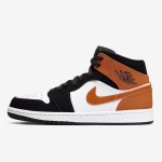 Air Jordan 1 Mid Shattered Backboard High-Top Sneakers Air Jordan 1 Mid Shattered Backboard white black orange sneakers