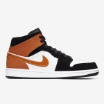 Air Jordan 1 Mid Shattered Backboard High-Top Sneakers Air Jordan 1 Mid Shattered Backboard white black orange sneakers