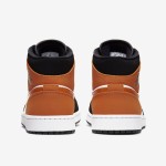Air Jordan 1 Mid Shattered Backboard High-Top Sneakers Air Jordan 1 Mid Shattered Backboard white black orange sneakers