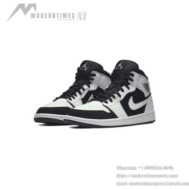 Air Jordan 1 Mid ホワイト ブラック 554724-113 Air Jordan 1 Mid ホワイト ブラック 554724-113