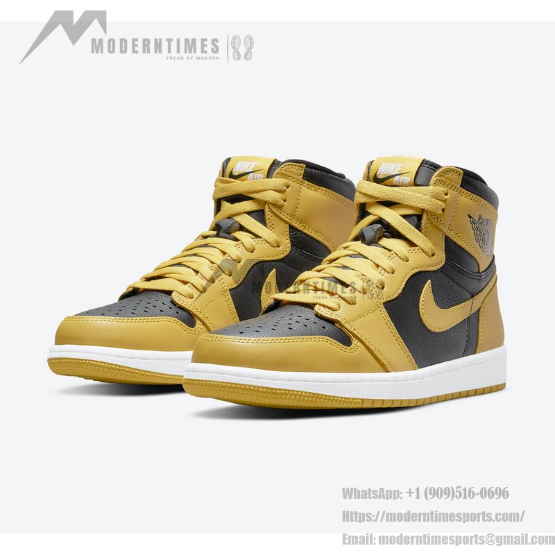 Air Jordan 1 High OG Pollen 555088-701 - Classic Yellow and Black High-Quality Design Air Jordan 1 High OG Pollen 555088-701 in Classic Yellow and Black Colorway
