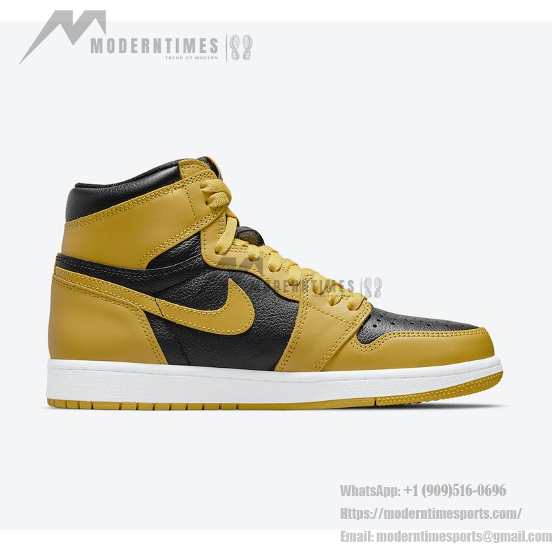 Air Jordan 1 High OG Pollen 555088-701 - Classic Yellow and Black High-Quality Design Air Jordan 1 High OG Pollen 555088-701 in Classic Yellow and Black Colorway