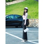 Air Jordan 1 Retro High OG White and Gold Women's Shoes - Side Profile View