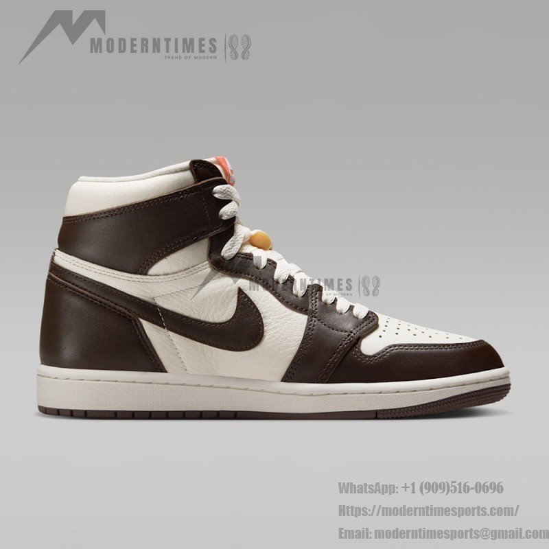 Air Jordan 1 Retro High OG White and Gold Women's Shoes - Side Profile View