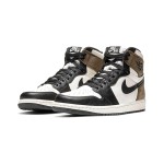 Air Jordan 1 Retro High OG Light Smoke Grey Men's Shoes - White and Grey Side Profile