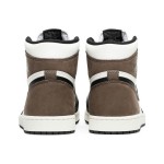 Air Jordan 1 Retro High OG Light Smoke Grey Men's Shoes - White and Grey Side Profile