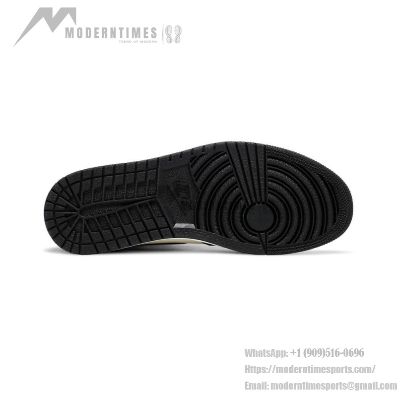 Air Jordan 1 Retro High OG Light Smoke Grey Men's Shoes - White and Grey Side Profile