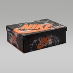 Air Jordan 1 Retro High OG Shattered Backboard Shoes - Black and Orange Side View