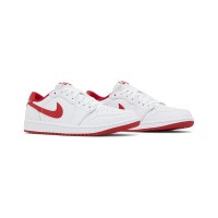 Air Jordan 1 Low OG "White Red" - Men's Shoes - Nike | CZ0790-161