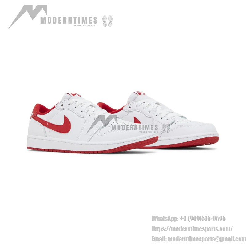 Air Jordan 1 Low OG White Red Men's Shoes Side View