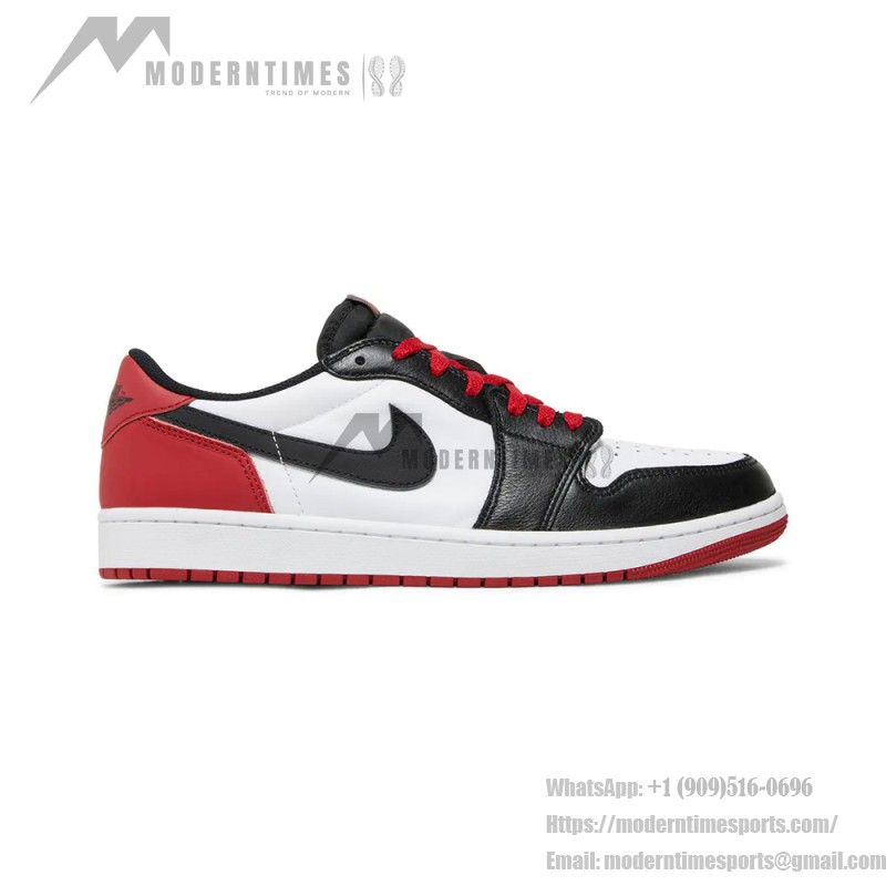 Air Jordan 1 Retro Low OG Black Toe Men's Shoes Side View