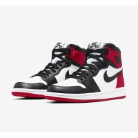 Air Jordan 1 WMNS “Satin Black Toe” Black/Red Satin High-Top Sneakers CD0461-016