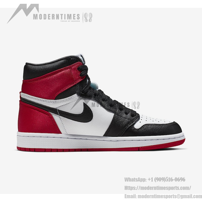 Air Jordan 1 WMNS “サテン ブラック トゥ” ブラック/レッド サテン Air Jordan 1 WMNS “サテン ブラック トゥ” ブラック/レッド サテン ハイカットスニーカー
