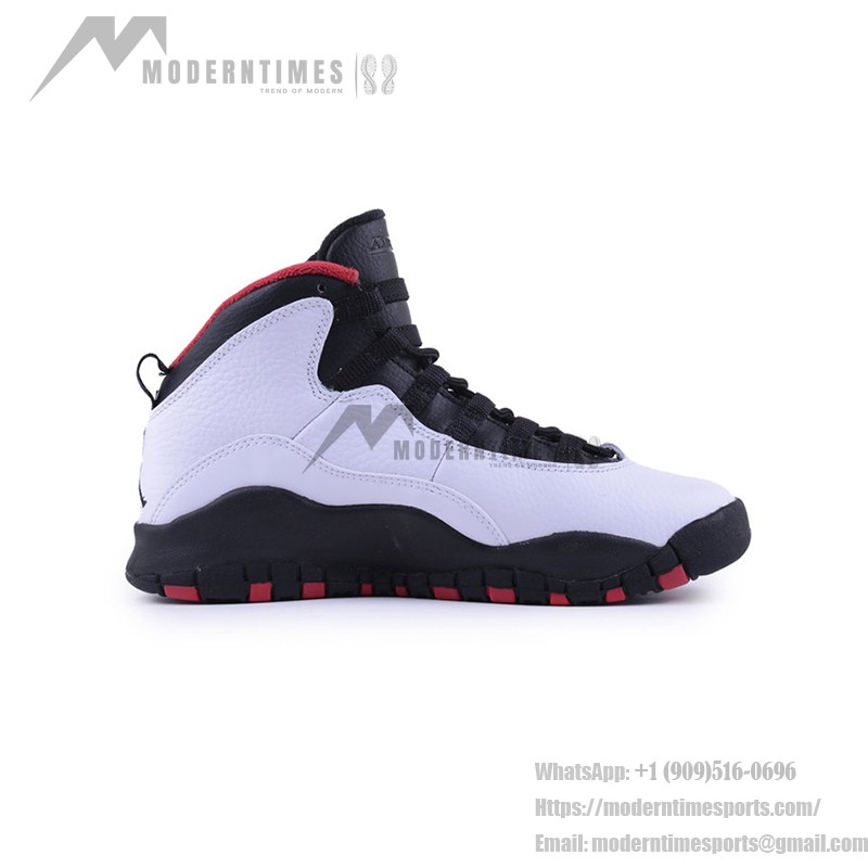 Air Jordan 10 “Double Nickel” 310806-102 クラシックバスケットボールシューズ Air Jordan 10 Double Nickel 310806-102 - #45へのオマージュ、ホワイト・ブラック・レッド